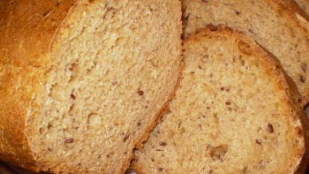 Pan de harina de soya y semillas de linaza