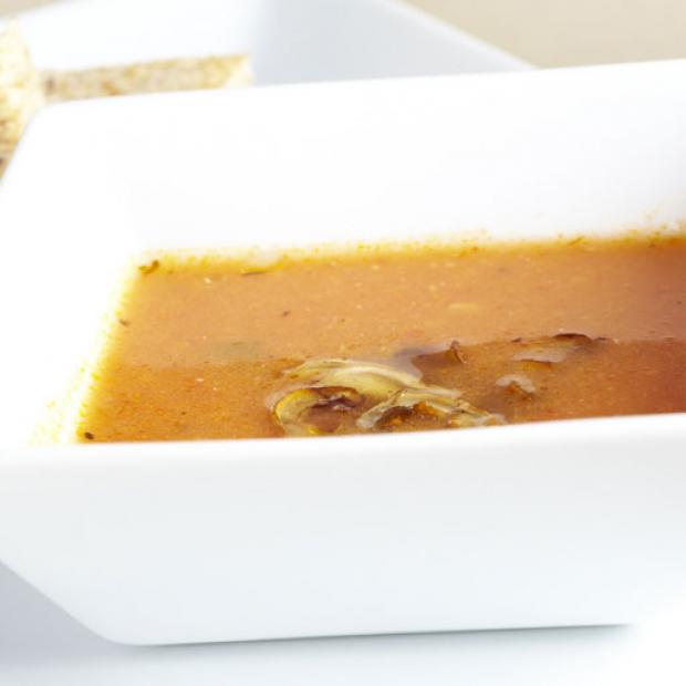 receta Sopa de tomate y setas